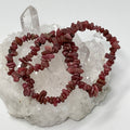 Pink Rhodonite Chip 3-Piece Bracelet Set - WorldWideMinerals-beads