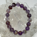 Super-7 Amethyst 10mm Round Bracelet - WorldWideMinerals-beads