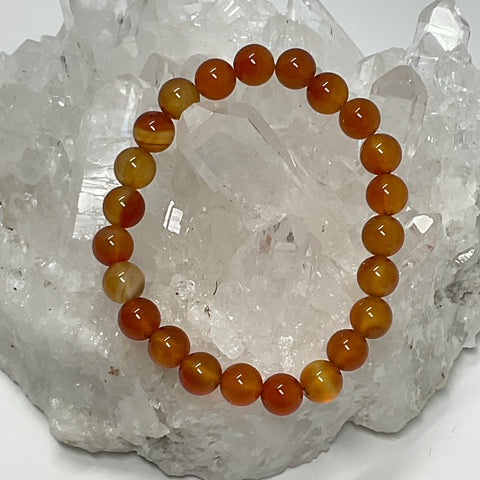 Carnelian Multi-Color 8mm Round Bracelet