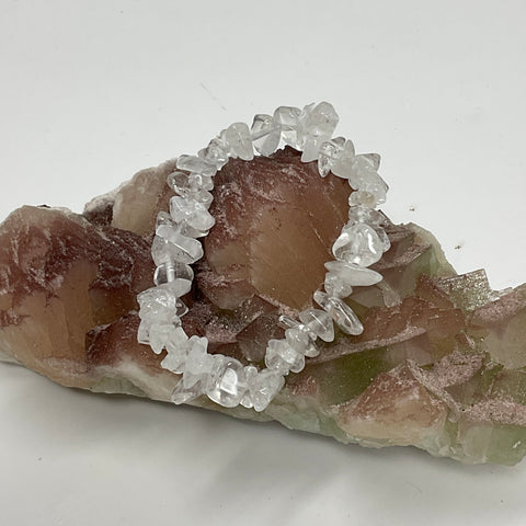 Crystal Quartz Chip Bracelet