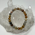 Crazy Lace Agate 8mm Round Bracelet - WorldWideMinerals-beads