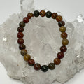Cherry Creek Jasper 8mm 3-Piece Round Bracelet Set - WorldWideMinerals-beads