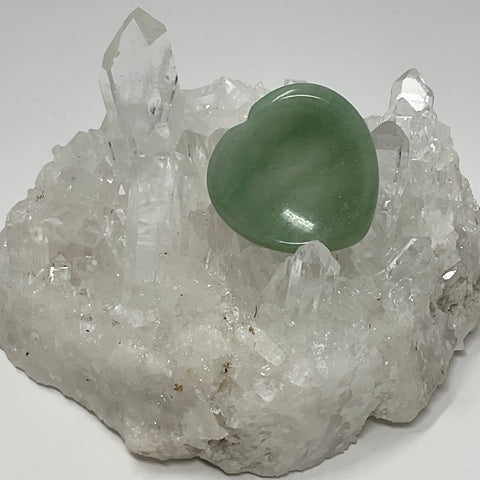 Green Aventurine Heart Shaped Worry & Pocket Stone