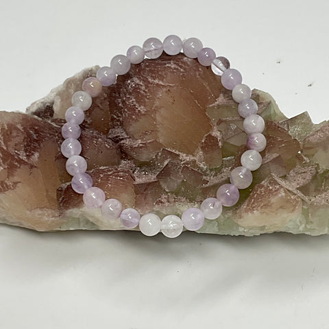 Phantom Lavender Amethyst 6mm Round Bracelet