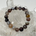 Botswana Agate 10mm 2-Piece Round Bracelet Set - WorldWideMinerals-beads