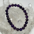 Dark Amethyst 8mm Round Bracelet - WorldWideMinerals-beads