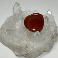 Red Jasper Heart Shaped Worry & Pocket Stone - WorldWideMinerals-beads