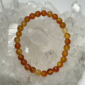 Carnelian Multi-Color Matte Finish 6mm-7mm Round Bracelet - WorldWideMinerals-beads