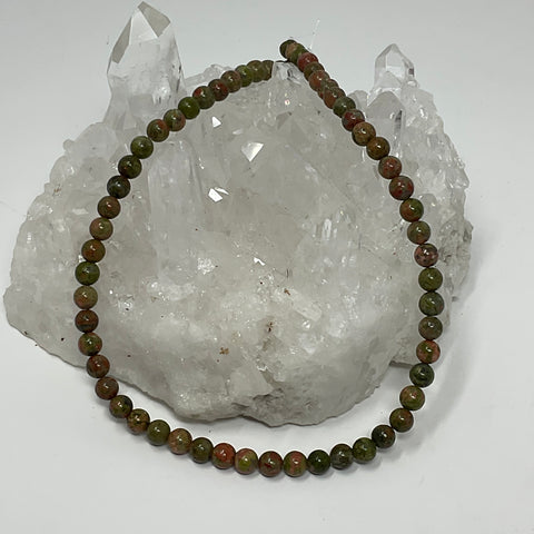 6MM Unakite 15"-16" Round Bead Strand