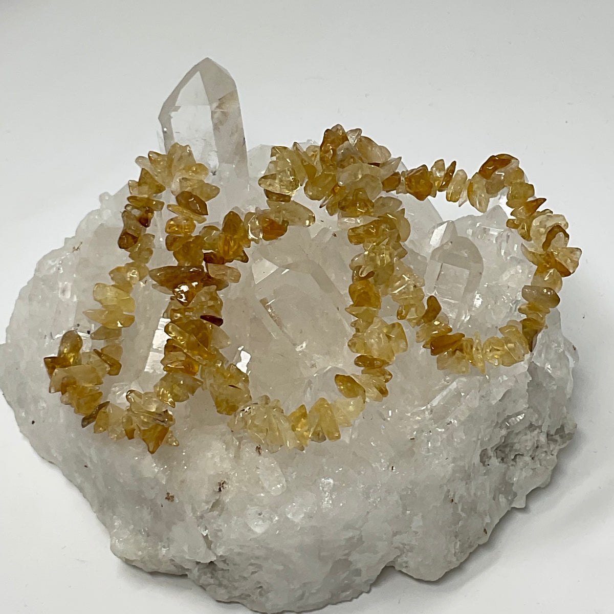 Citrine Chip Bracelet 3-Piece Set