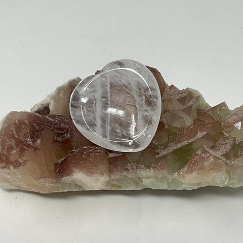 Crystal Quartz Heart Shaped Worry & Pocket Stone