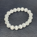 Selenite 10mm Round Bracelet - WorldWideMinerals-beads