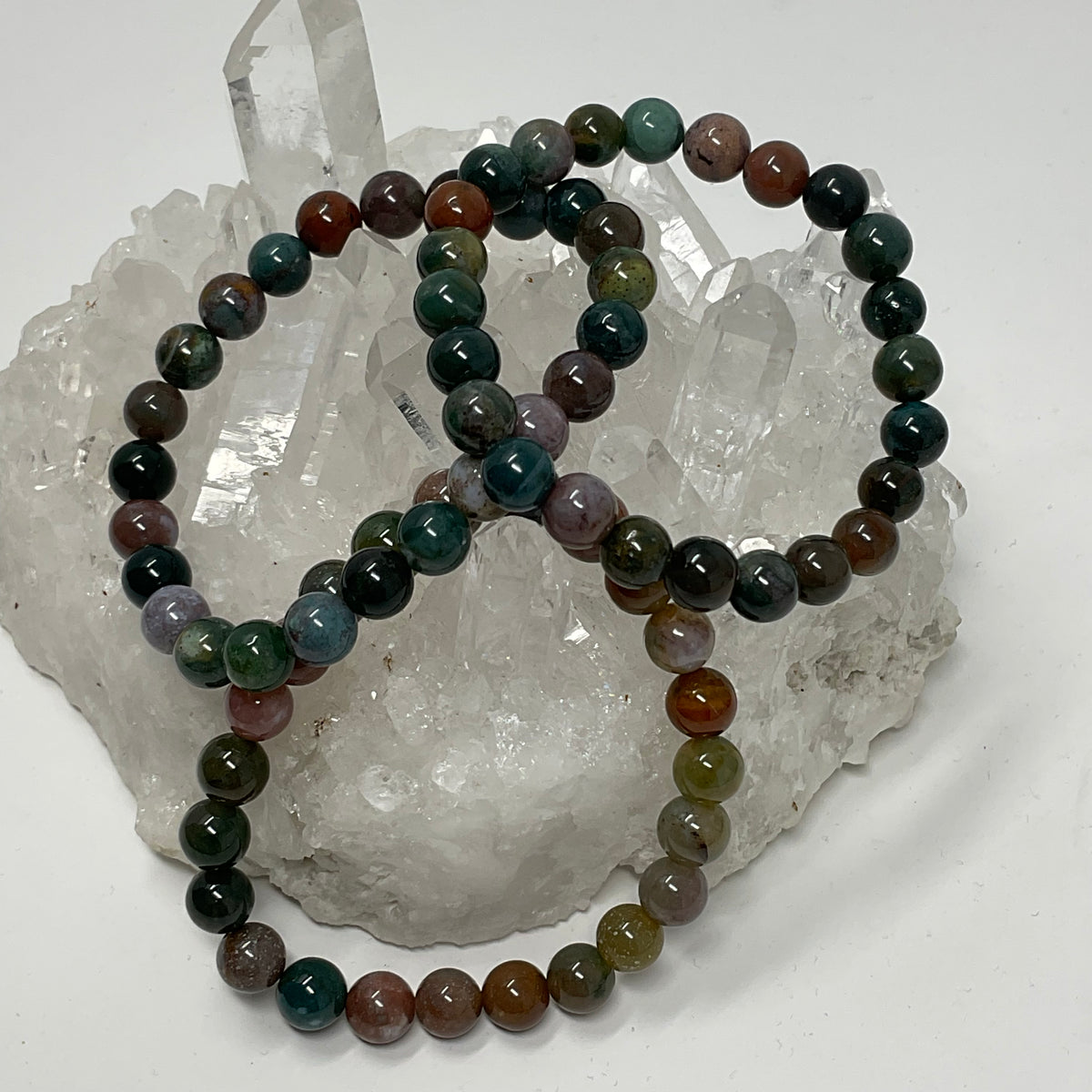 Fancy Jasper 8mm 3-Piece Round Bracelet Set