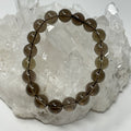 Set of two smoky quartz 10mm bead bracelets from World Wide Gems Minerals Beads, featuring natural gemstone jewelry.