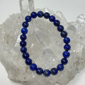 Lapis 8mm round beaded bracelet set by WorldWideMinerals-beads, featuring two stylish gemstone bracelets with polished round beads.