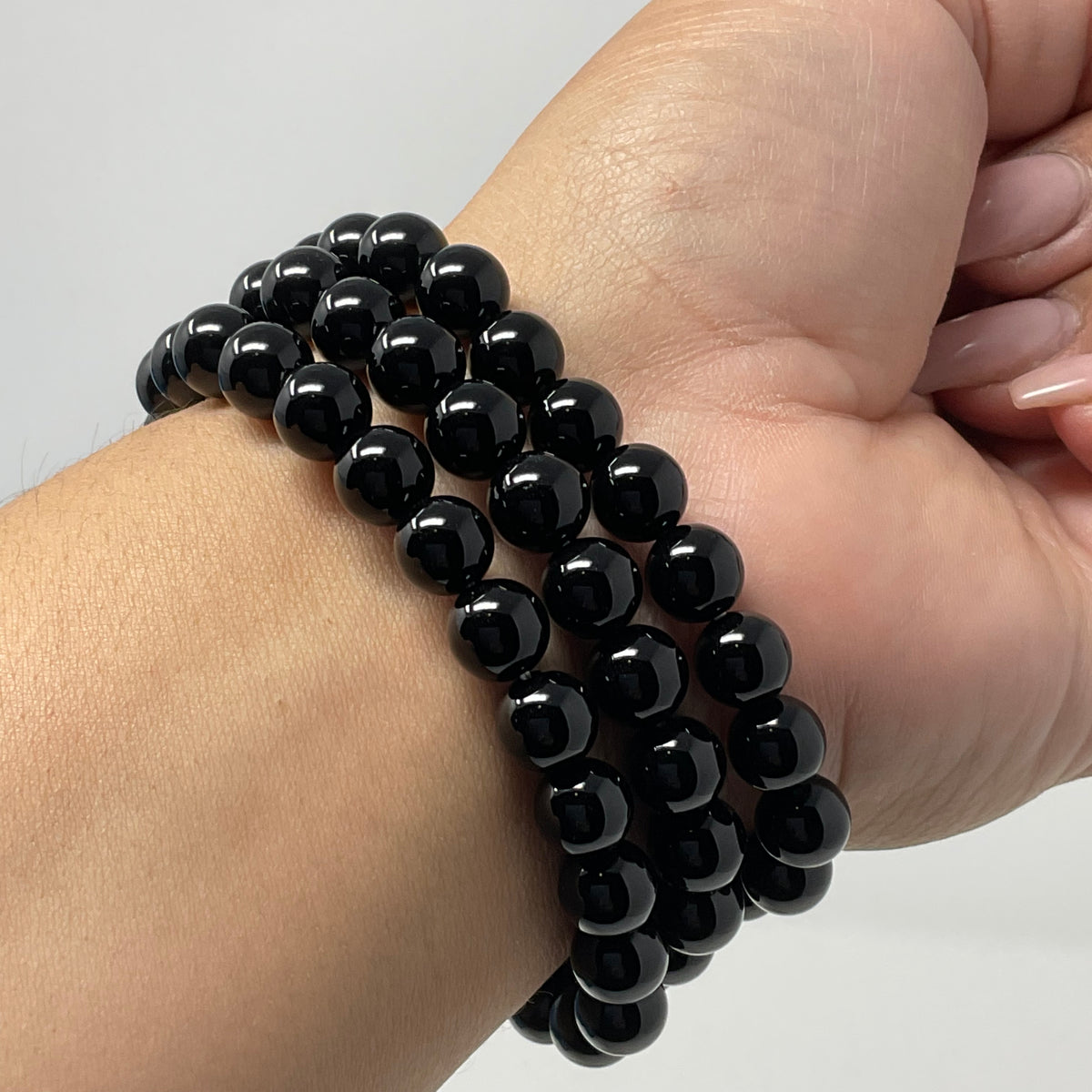 Black Tourmaline 8mm Round Bracelet