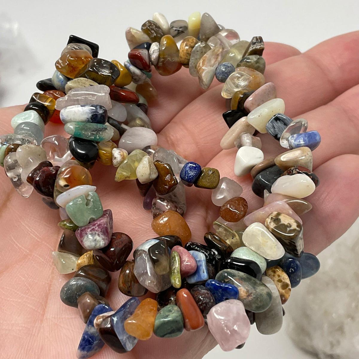 Multi-Stone Chip Bracelet