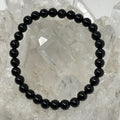 Black Obsidian 8mm Round Bracelet - WorldWideMinerals-beads