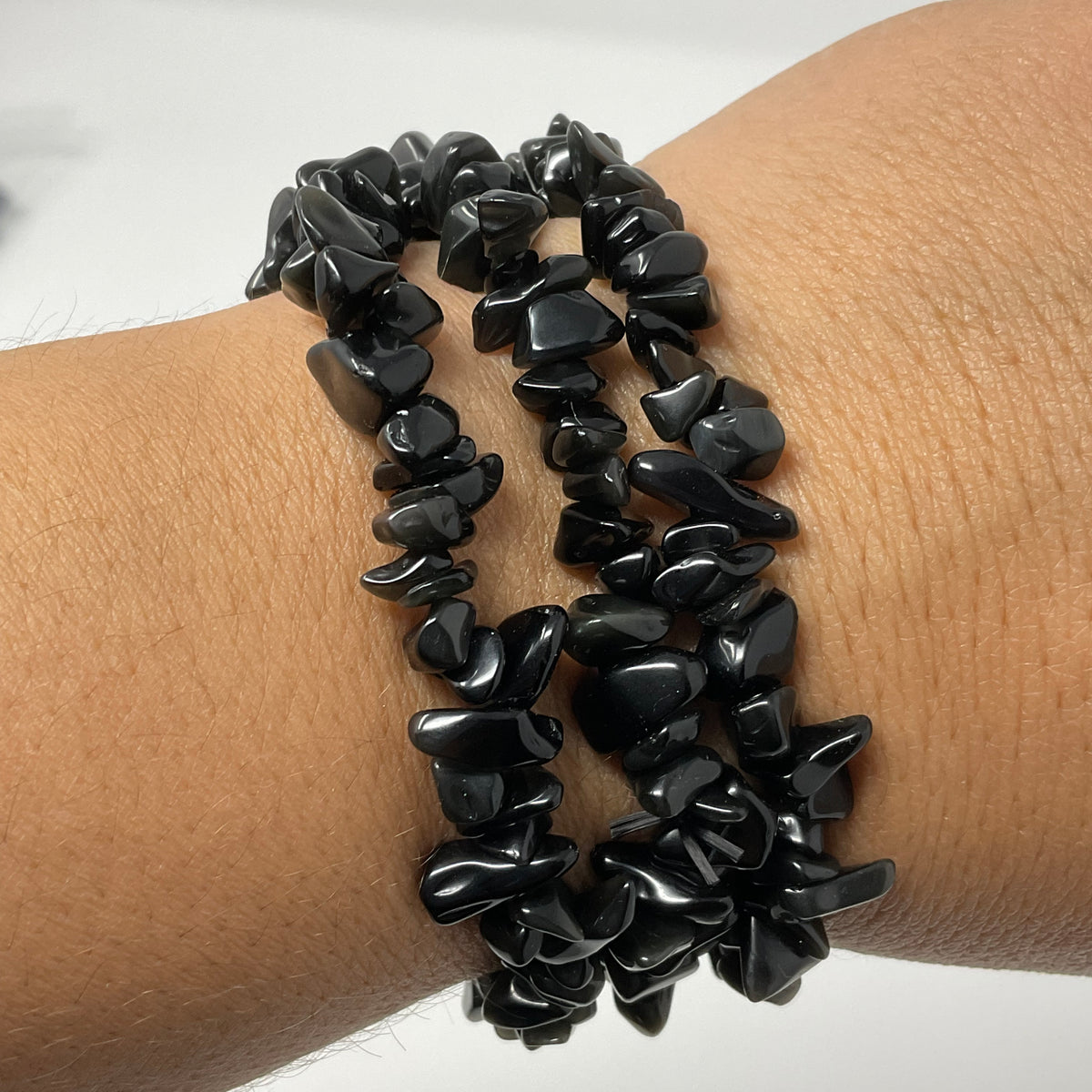 Black Tourmaline Chip Bracelet