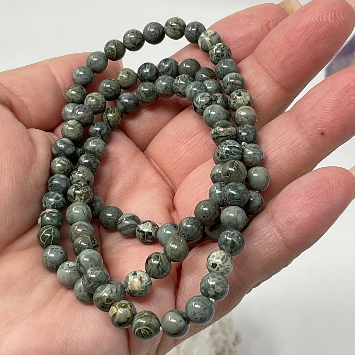 Kambaba Jasper 6mm Round Bracelets