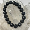 Arfvedsonite 9-10mm Round Bracelet - WorldWideMinerals-beads
