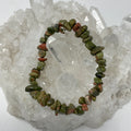 Unakite Chip Bracelet - WorldWideMinerals-beads