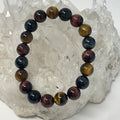Multi-Color Tiger Eye 10mm Round Bracelet - WorldWideMinerals-beads