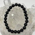 Black Tourmaline 8mm Round Bracelet - WorldWideMinerals-beads