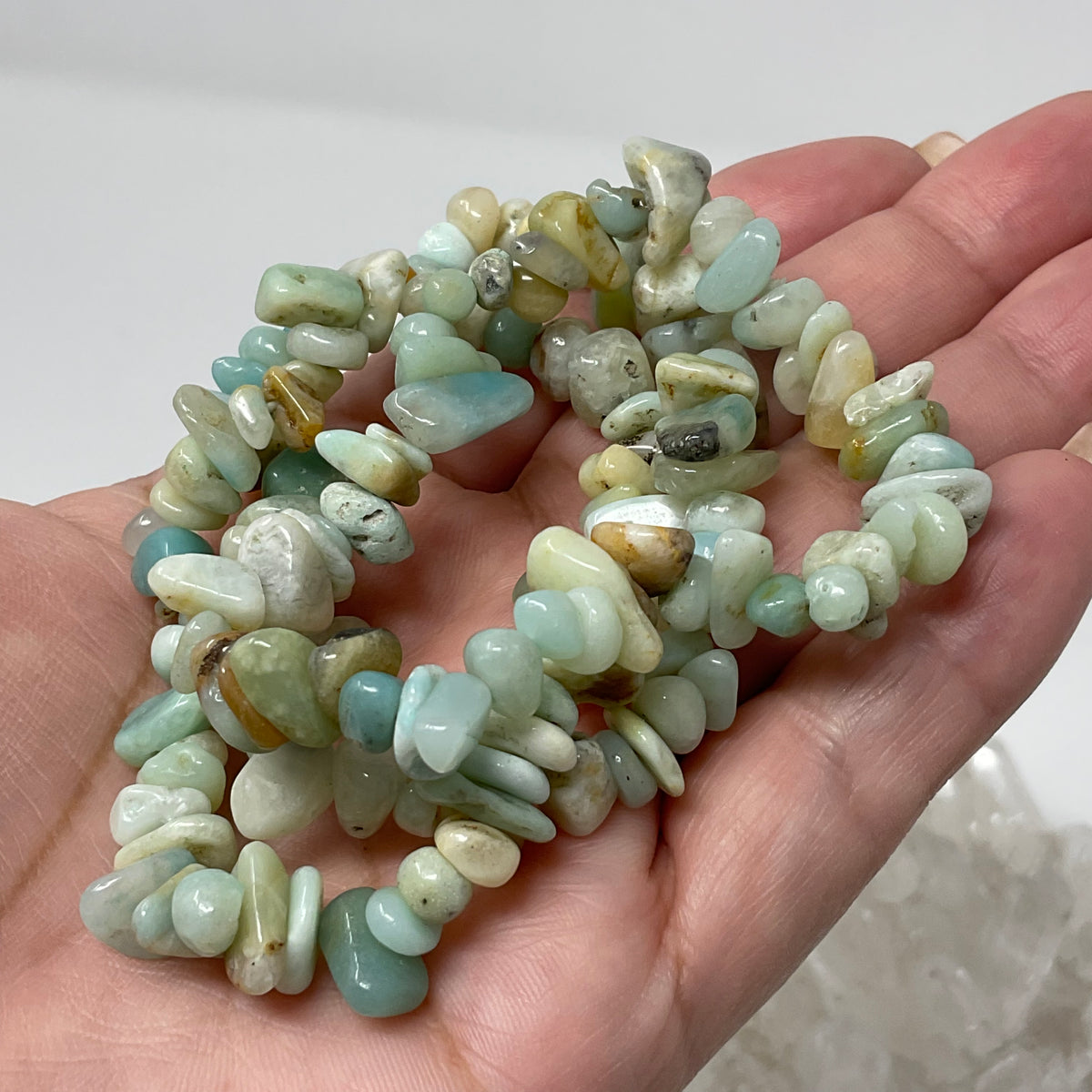 Amazonite Chip Bracelet