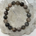 Grey Sunstone 9-10mm Round Bracelet - WorldWideMinerals-beads