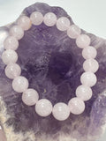 Rose Quartz 10mm Round Bracelet - WorldWideMinerals-beads