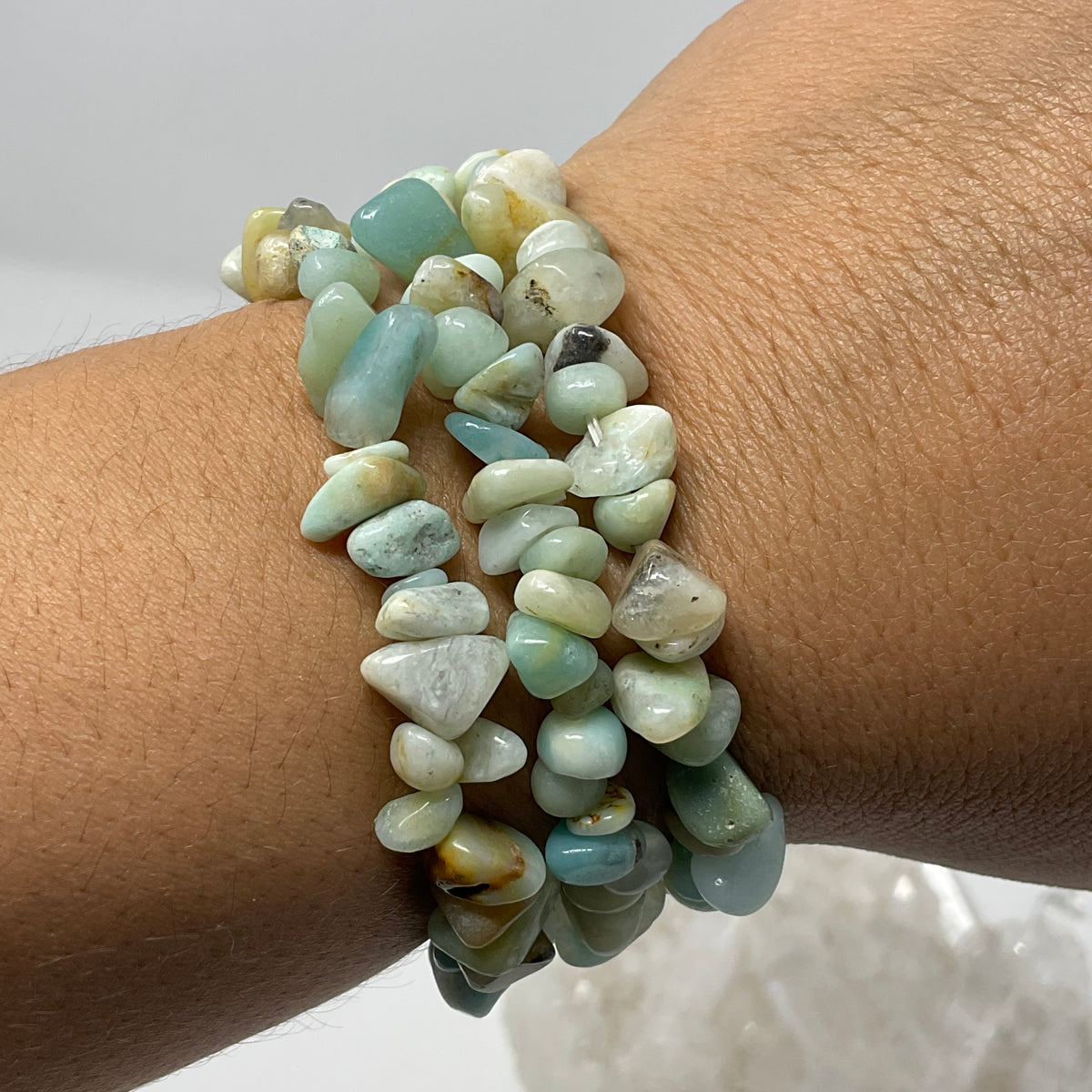 Amazonite Chip Bracelet