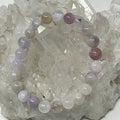 Phantom Lavender Amethyst 8mm Round Bracelet - WorldWideMinerals-beads