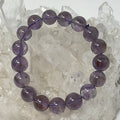 Pink Amethyst 9mm-10mm Round Bracelet - WorldWideMinerals-beads