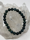 Black Agate 8mm Round Bracelet - WorldWideMinerals-beads
