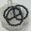 Hematite 8mm 3-Piece Round Bracelet Set - WorldWideMinerals-beads