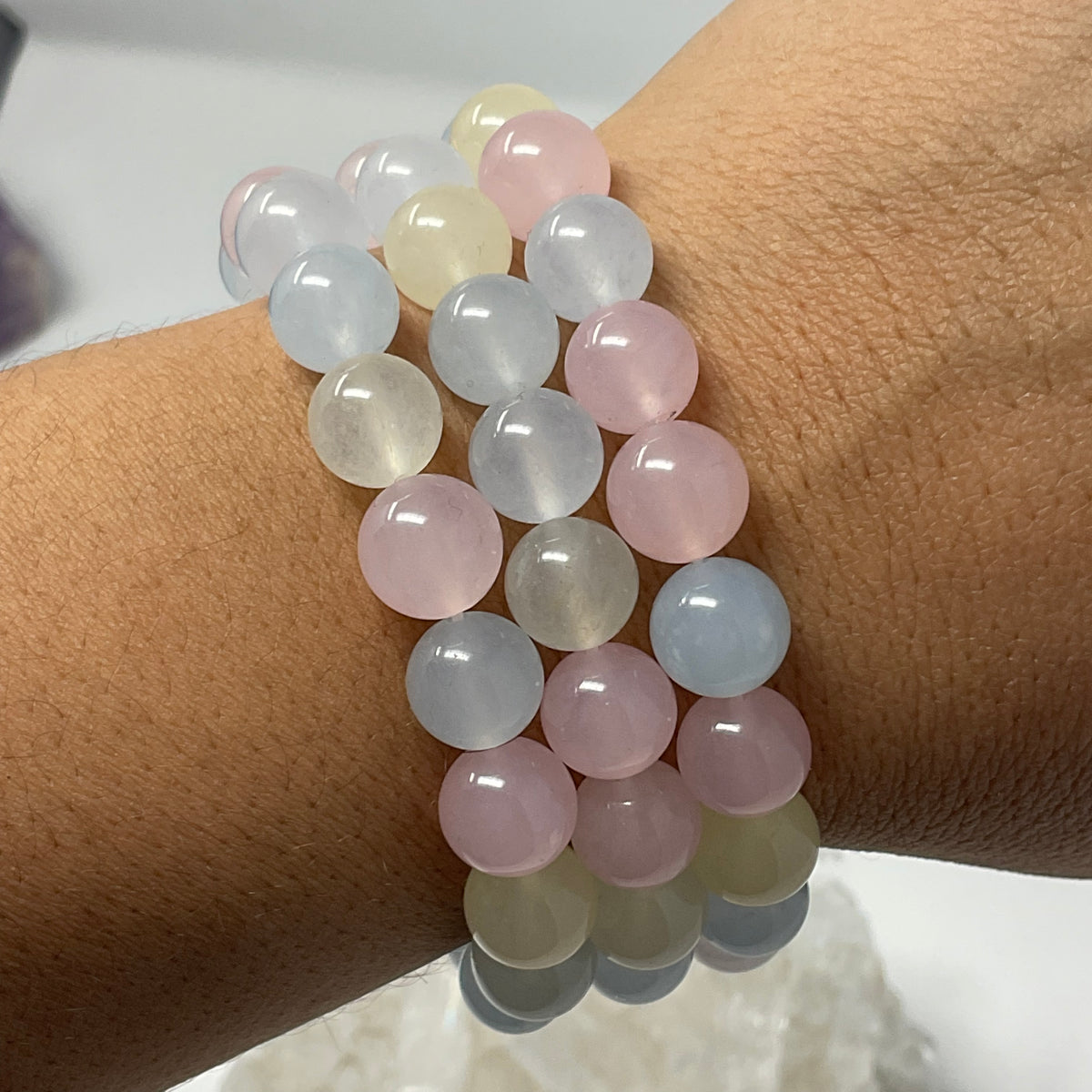 Cotton Candy Opalite 10mm Round Bracelet