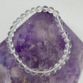 Crystal Quartz 6mm Round Bracelet - WorldWideMinerals-beads
