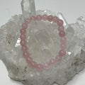 Rose Quartz 8mm Round Bracelets - WorldWideMinerals-beads