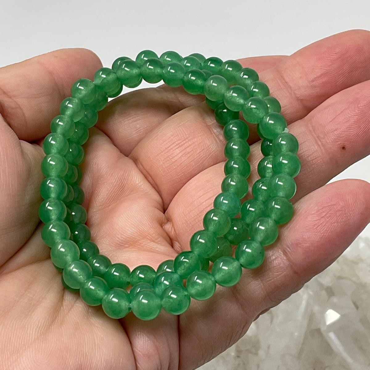 Green Aventurine 6mm Round Bracelet