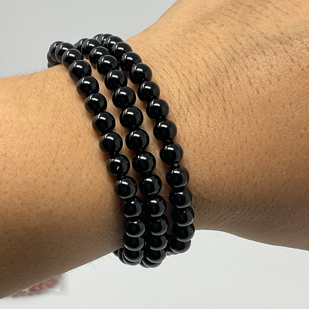 Black Obsidian 6mm Round Bracelet