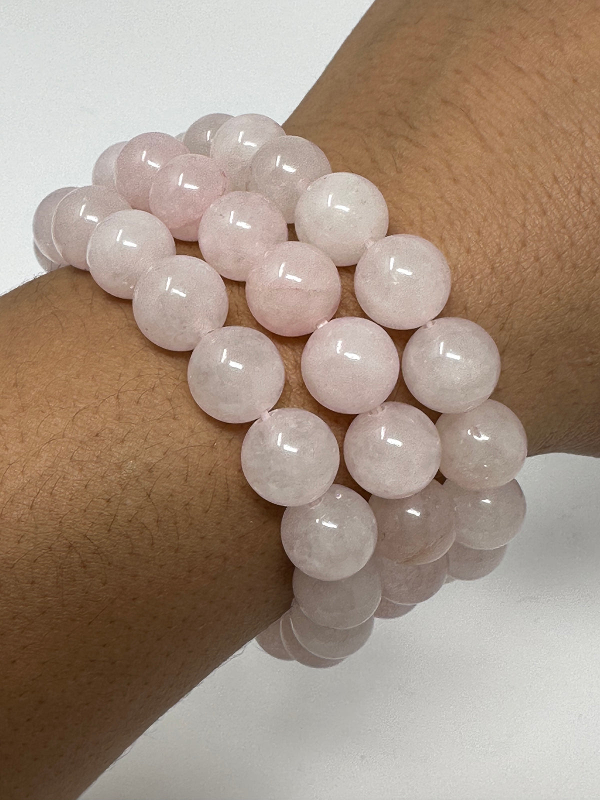 Rose Quartz 10mm Round Bracelet