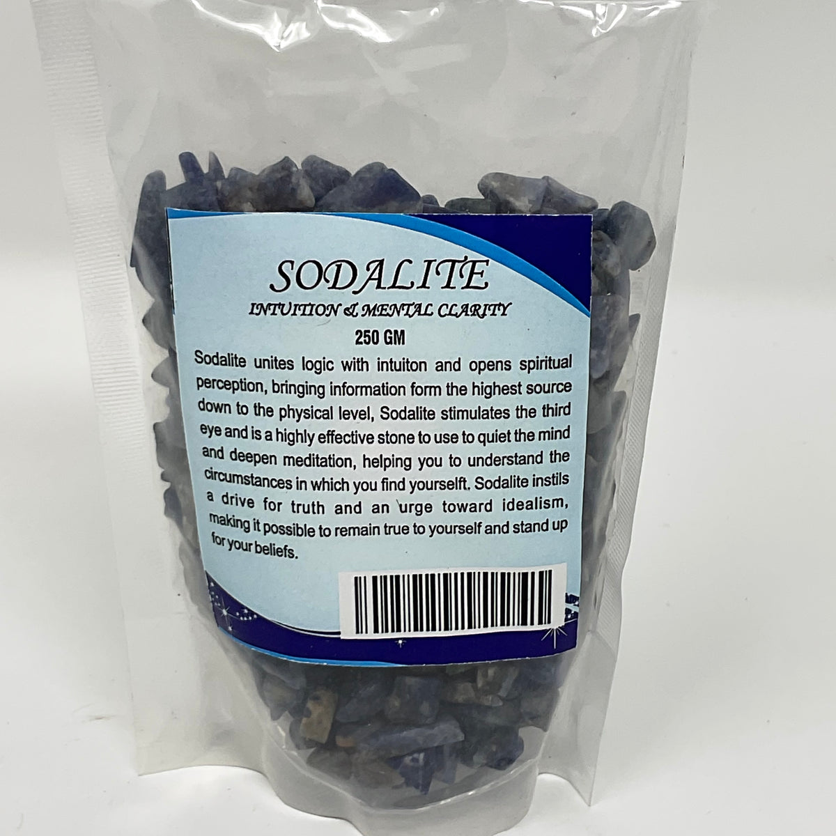 Sodalite Loose Chip Minerals In Bags