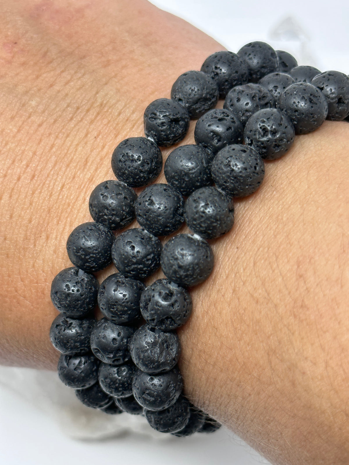 Lava Stone 8mm Round Bracelet