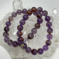 Super-7 Amethyst 10mm 2-Piece Round Bracelet Set - WorldWideMinerals-beads