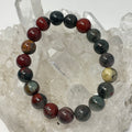 Bloodstone 10mm Round Bracelet - WorldWideMinerals-beads