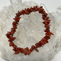 Red Jasper Chip Bracelet - WorldWideMinerals-beads