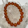 Carnelian 10mm Round Bracelet - WorldWideMinerals-beads