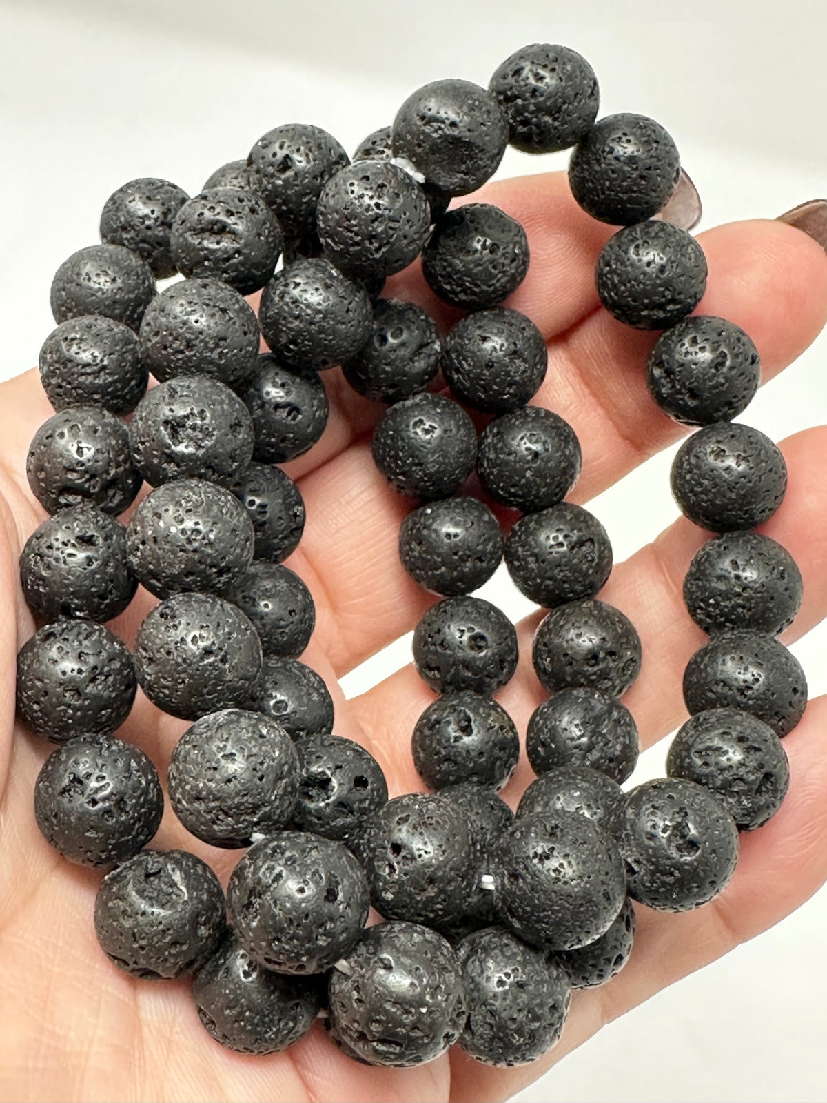 Lava Stone 10mm Round Bracelet