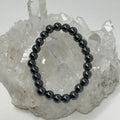 Hematite 8mm Round Bracelet - WorldWideMinerals-beads